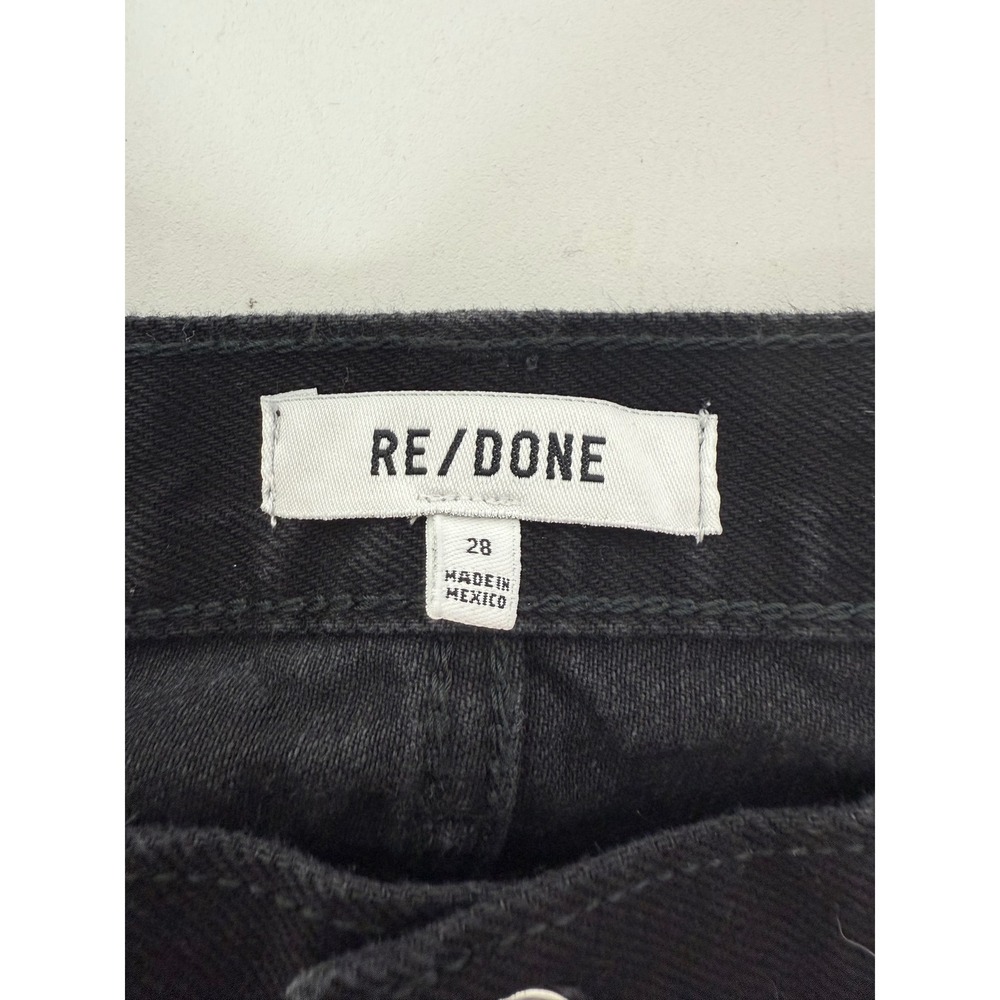 NEW RE/DONE Flare Jeans Women's 28 High Rise Black Denim Stretch Y2K‎ Retro - Picture 4 of 11